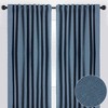 Chanasya 2pk Two Tone Textured Partial Room Darkening Window Curtain Panels - Set of 2 - 2 of 4