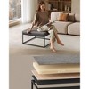 LUIZ Collection - Ottoman, Square Coffee Table, Footstool, Reversible Top, Padded Seat, Side Table, Minimalist - 4 of 4
