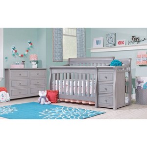 Sorelle Princeton Elite Crib & Changer Weathered Gray - 1 of 4