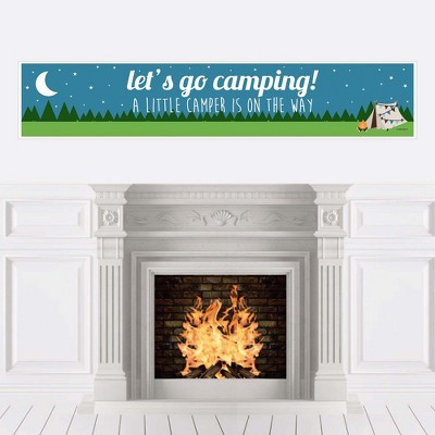 Big Dot of Happiness Happy Camper - Camping Baby Shower Decorations Party Banner