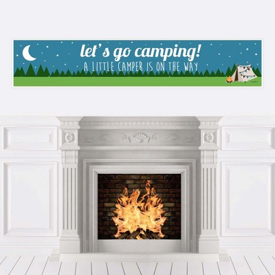 Big Dot of Happiness Happy Camper - Camping Baby Shower Decorations Party Banner