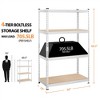 Yaheetech 4 Tiers Storage Shelf Metal Shelving Unit Steel Frame - 3 of 4