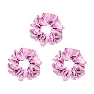 LA Glam Co. Hollywood Halo 100% Silk Scrunchies - 3-Pack - 1 of 4