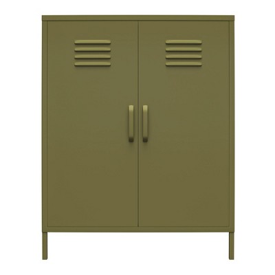 RealRooms Shadwick 2 Door Metal Locker Storage Cabinet