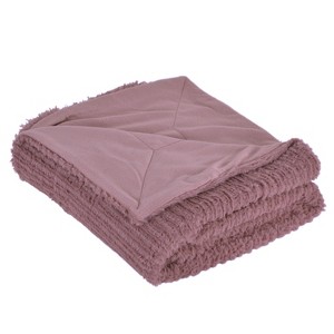 Barnes Faux Throw Blanket Rose - Décor Therapy, Pink