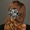 Unique Bargains Hair Barrettes Black White 1 Pc - 2 of 4