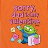 Boys' - Toy Story - Sorry Dad My Valentine Short Sleeve Graphic T-Shirt - 2 of 4