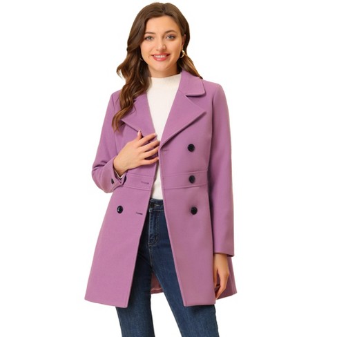 Purple trench coat womens online