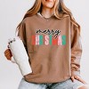 Simply Sage Market Women's Lightweight Garment Dyed Graphic Sweatshirt All Is Bright Christmas Lights - 2 of 4