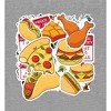 Fast Food Meal Stickers Women's Crew Neck Short Sleeve Night Shirt - 2 of 2