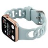 HTUTWOO Apple Watch Band Breathable Silicone Circles Sport Strap 44/45/46/49mm, Fadeless for iWatch Series 10 9 8 7 6 5 4 3 2 1 SE Ultra - 4 of 4