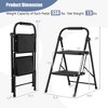 Costway 2 Step Ladder Folding Step Stool 330lbs Capacity with Anti-Slip Pedal & Handle - image 3 of 4