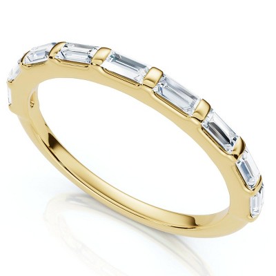 Pompeii3 1/2Ct Baguette Diamond Anniversary Stackable Band 14k Gold or Platinum Lab Created