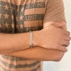 Adornia Men's Tarnish Resistant Silver Plated Flat Curb Chain Bracelet - 2 of 2