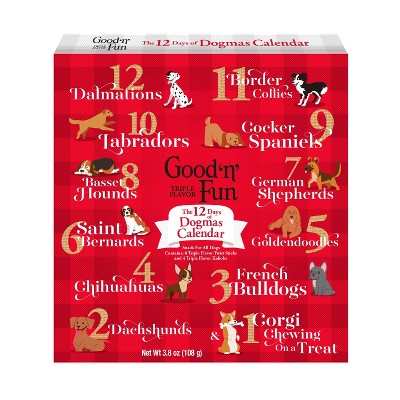 Good 'n' Fun Holiday Advent Calendar with Pork, Chicken and Beef Dog Treats - 12ct/3.8oz