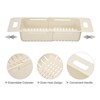 Unique Bargains Extendable Over the Sink Strainer Fruit Vegetable Wash Basket Adjustable Colander for Kitchen Plastic - 4 of 4