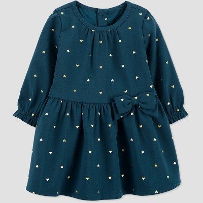 TargetBaby Girls' Dot Dress - Just One You® made by carter's Teal