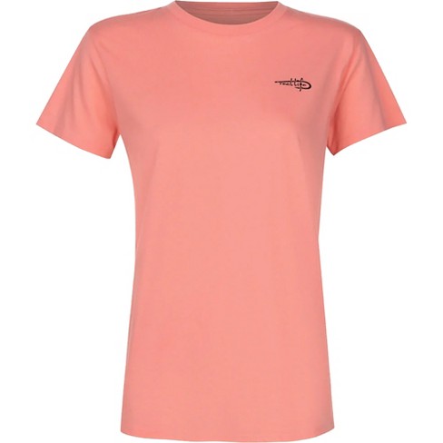 Reel Life Women's Mallow Trippy Surfer T-shirt - Salmon Rose : Target