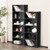 PAGED 53''Tall Wood Bookcase,Bookshelf Storage Organizer,Floor Standing Open Book Rack for Bedroom,Office - 2 of 4