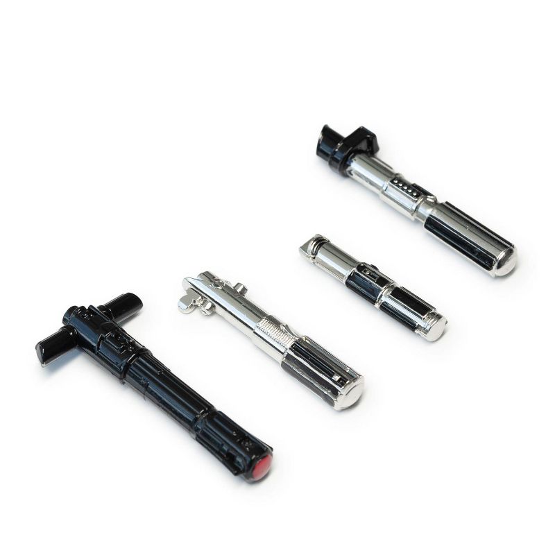 SalesOne LLC Star Wars 3D Lightsaber Pin Set | Exclusive Magnetic Star Wars Pins | Set of 4, 4 of 8
