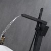 PAGED Floor Mounted Shower Head High Flow Freestanding Tub Filler Faucet with Handheld Shower Head for Bathroom - 4 of 4