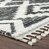 Luxe Weavers South Western Diamond Fringe Black 8x10 Area Rug - 3 of 4