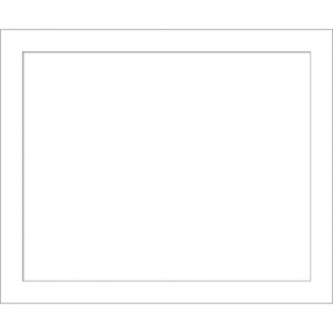 Amanti Art Wedge White Framed Dry Erase Magnetic Board - 1 of 4