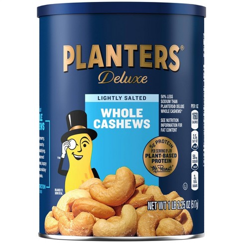 Planters Deluxe Whole Cashews - Lightly Salted 18.25oz : Target