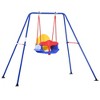 Outsunny Baby Swing Set for Backyard Indoor/Outdoor, Solid Metal Frame with Baby Seat Harness for Kid Age 6-36 Months - 4 of 4