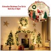 Resenkos 4 Pieces Christmas Decoration Set with Garland Wreath and Entrance Trees Green - 2 of 4
