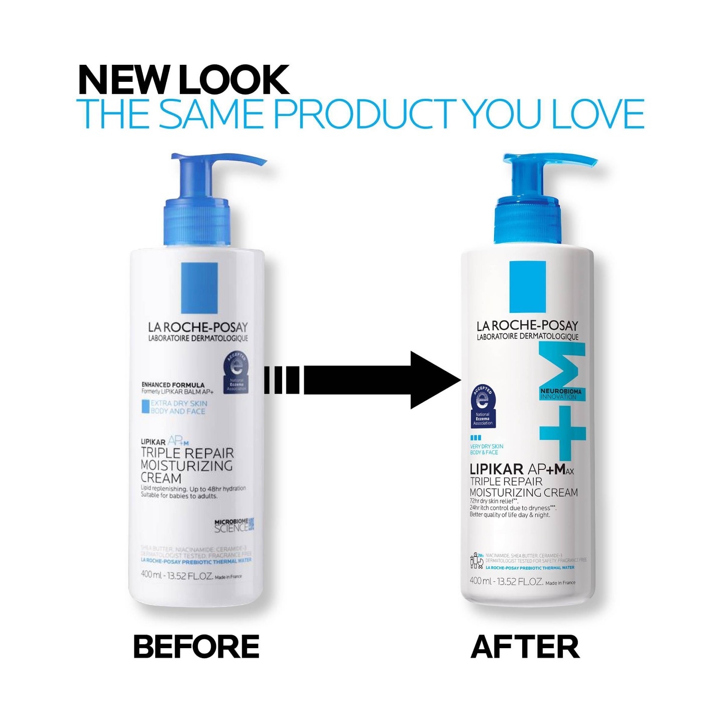 Восстанавливающий крем для тела и лица La Roche Posay Lipikar AP+M, 13.5 fl oz, цвет: Кремовый — фото 3