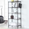 Metal Storage Shelves Home Kitchen Microwave Oven Rack Organizer Black - 3 of 4