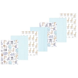 Luvable Friends Hudson Baby Flannel Burp Cloths 7pk Set - 1 of 2