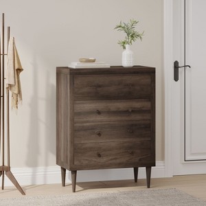 Modern 4 Drawer Dresser for Bedroom,Woodern Dresser Faux Wood with Storage-Christopher Knight Home - 1 of 4