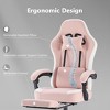 Okak Modern 360'Rotating Office Computer Game Chair with Headrests & Lumbar Support,Adjustable Swivel Task Chair for Office,Study - 4 of 4