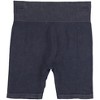 Hippie Rose Womens Ribbed Biker Casual Mini Shorts, Blue, Large - 2 of 2