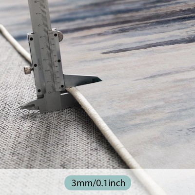 Lahome Machine Washable Modern Abstract Floor Mat-Non Slip Ultra Thin Soft Rug for Living Room, Bedroom, or Office