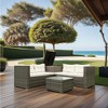 TIRAMISUBEST 4 Piece Patio Sectional Wicker Rattan Outdoor Furniture Sofa Set with Storage Box - 4 of 4