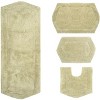 Waterford Collection Cotton Tufted Set of 4 Bath Rug Set - Home Weavers - 2 of 4
