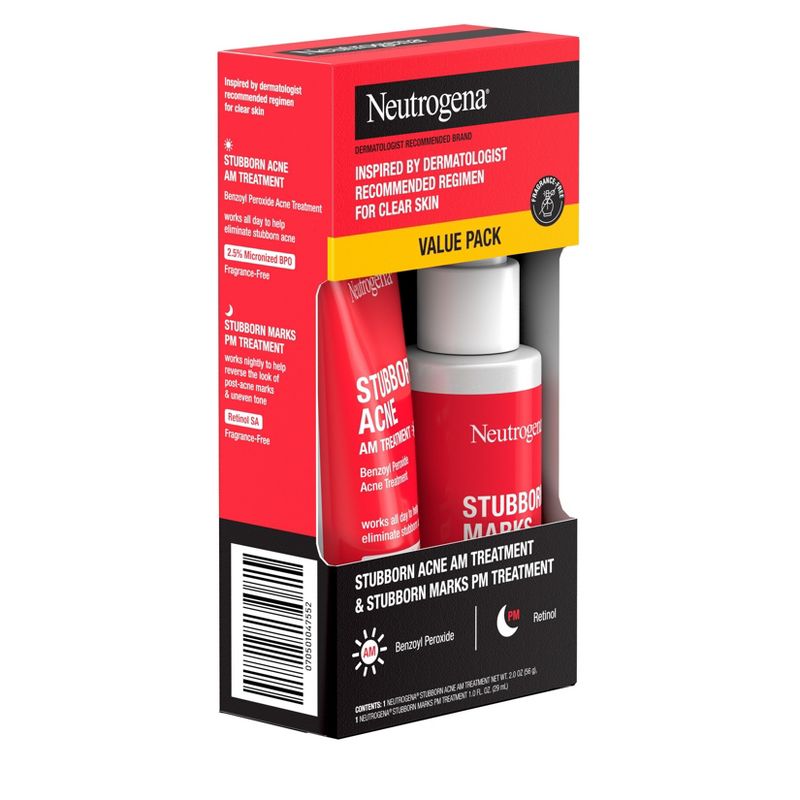 Neutrogena Stubborn Acne Morning Face and Night Treatment - Value Pack - 2pc, 4 of 8