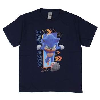 Sonic The Hedgehog 2 Boy's Sonic 2 Fast 2 Cool Graphic Print T-Shirt Kids