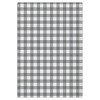 2pk Gingham Check Print Kitchen Towels Gray - MU Kitchen