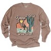 Simply Sage Market Keepin It Wild Colorful Garment Dyed Long Sleeve - L - Espresso - 2 of 4