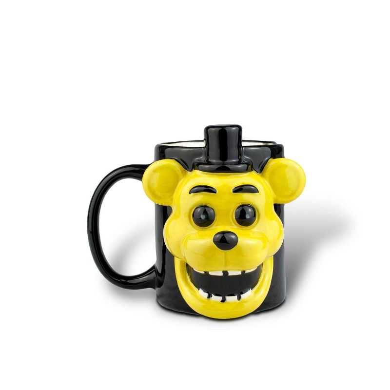 Just Funky Five Nights At Freddy Golden Freddy Fazbear Mug| 3D Ceramic Mug | 16 Ounces, 1 of 7