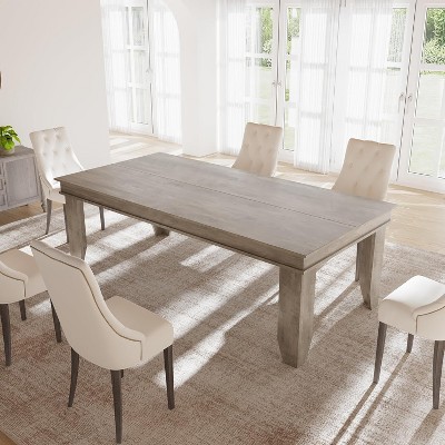 Nasitip Rustic Dining Table for 6-8, 70.87" Long Kitchen Table with Sturdy Frame,Rectangular Table for Dining Room, Conference Room