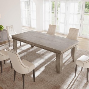 Nasitip Rustic Dining Table for 6-8, 70.87" Long Kitchen Table with Sturdy Frame,Rectangular Table for Dining Room, Conference Room - 1 of 4