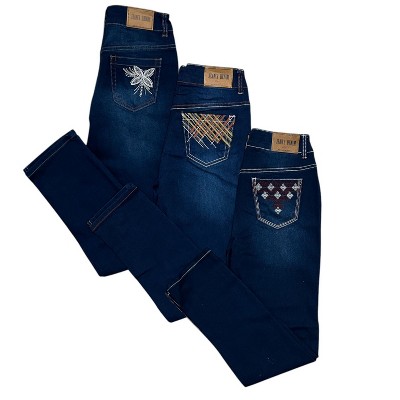 Women's 3 Pack Fitted Denim Stretch Jeans Unique Design And Style