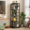 360° Rotating Bookshelf, 4-Tier Spinning Shelf w/Metal Frame (15.75"x54") - 4 of 4