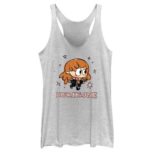 Women's Harry Potter Hermione Starry Cartoon Racerback Tank Top - 1 of 4