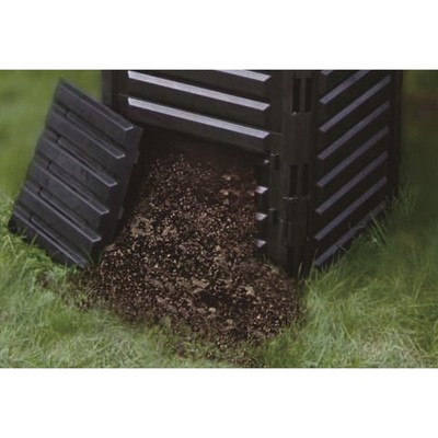 89 Gallon Black Recycled Plastic Outdoor Composter